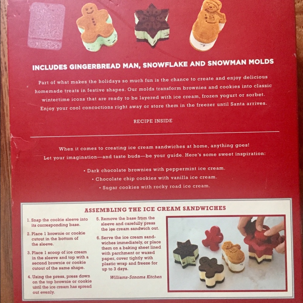 Williams-Sonoma Ice Cream Sandwich Molds - Picture 3 of 6